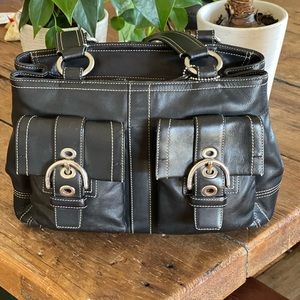 Coach SOHO double pocket Satchel